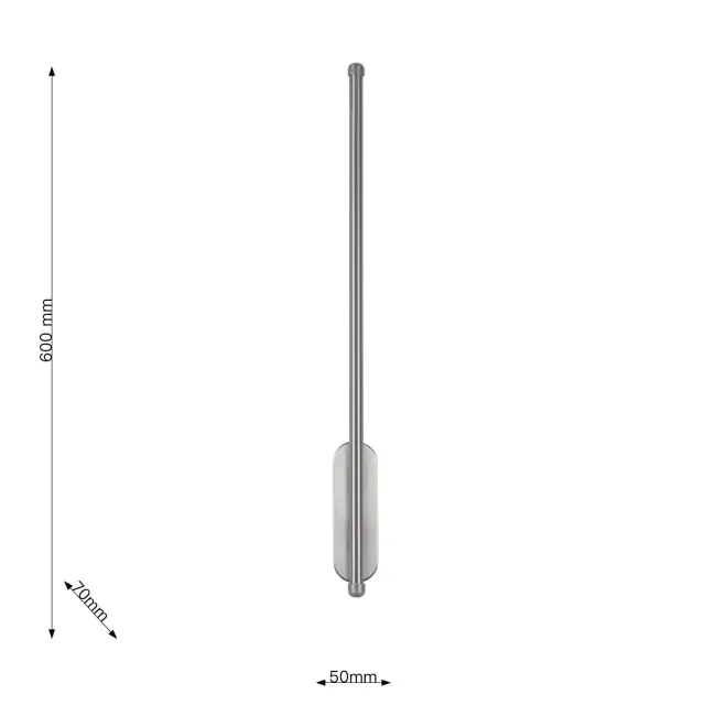 Бра Favourite 3002-1W REED — никель, ракурс 2