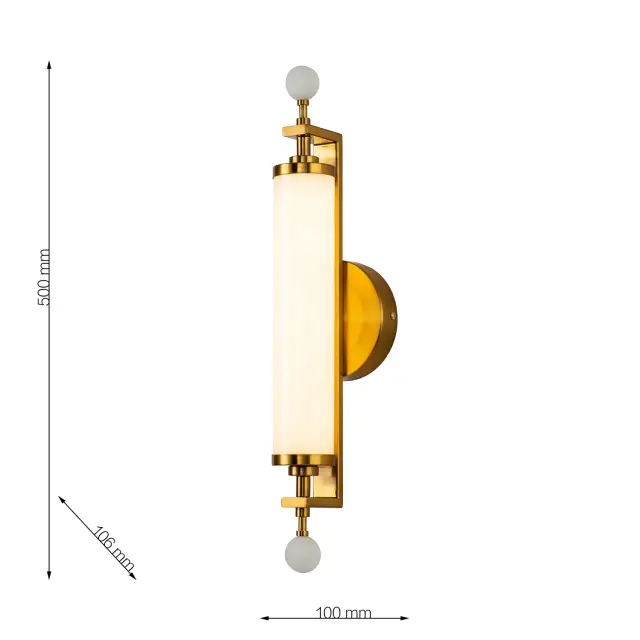 Бра Favourite 3011-2W PLUNGER — латунь, ракурс 3