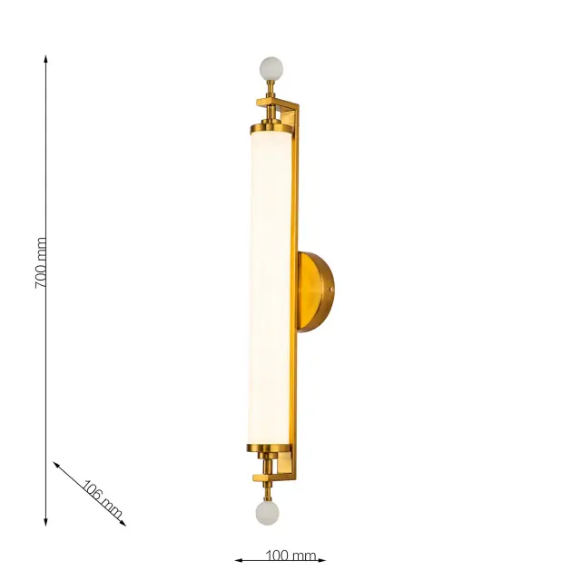 Бра Favourite 3012-2W PLUNGER — латунь, ракурс 3