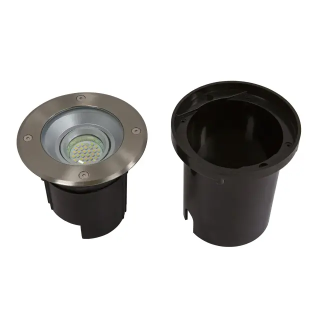 Встраиваемый в дорогу светильник Favourite 3040-1U EARTHEN — никель, ракурс 4