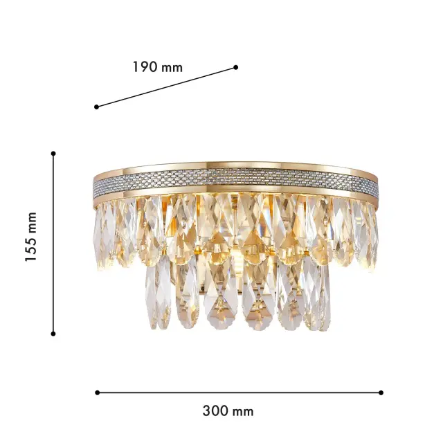Бра Favourite 4207-2W PALATIUM — золотой, ракурс 3