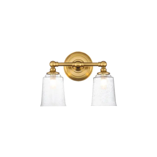 Светильник для ванной комнаты Elstead Lighting FE-HUGOLAKE2BATH-BB — латунь