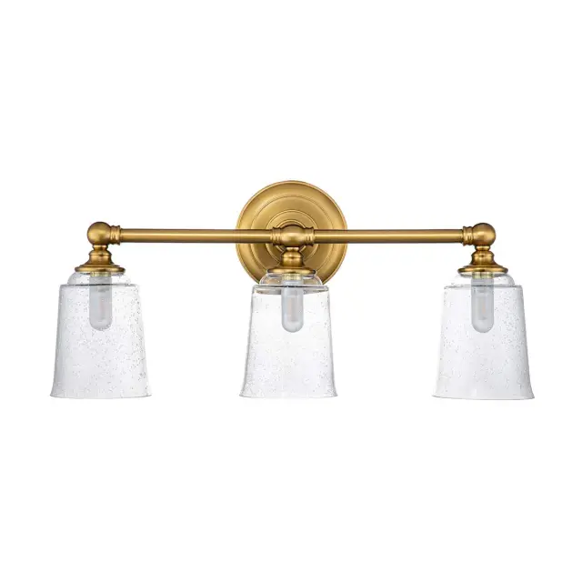 Светильник для ванной комнаты Elstead Lighting FE-HUGOLAKE3BATH-BB — латунь, ракурс 5