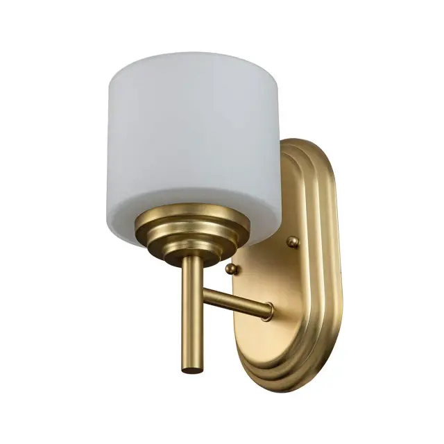 Светильник для ванной комнаты Elstead Lighting FE-MALIBU1-BATH-BB — латунь, ракурс 5