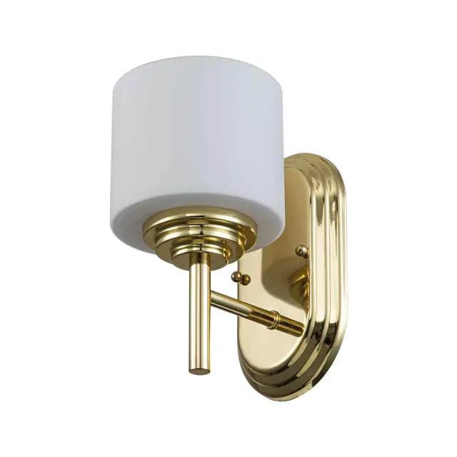 Светильник для ванной комнаты Elstead Lighting FE-MALIBU1-BATH-PB — латунь, ракурс 5