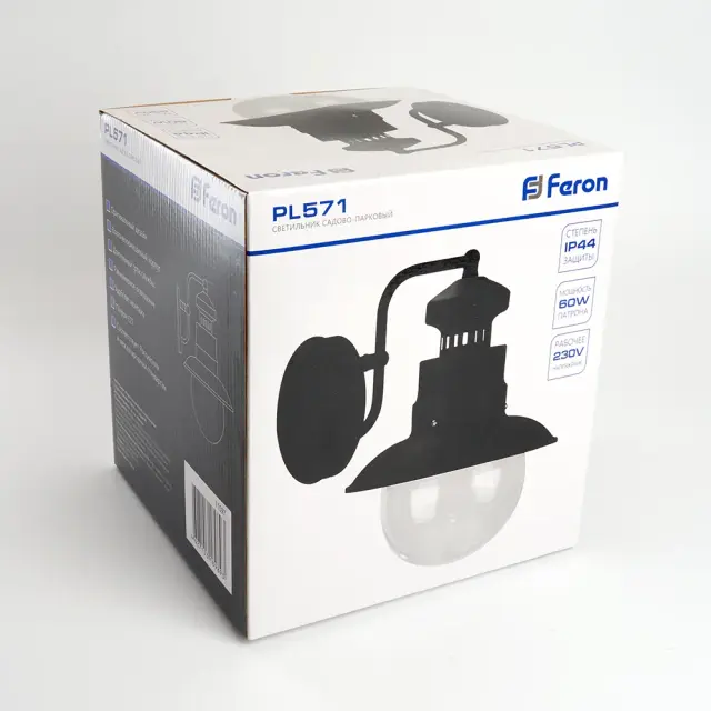 Уличный светильник Feron 11597 PL571 — черный, ракурс 10