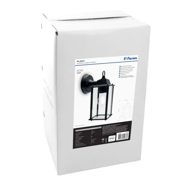 Уличный светильник Feron 11600 PL201 — черный, ракурс 4
