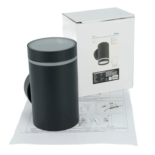 Уличный светильник Feron 11708 DH1001 — черный, ракурс 12