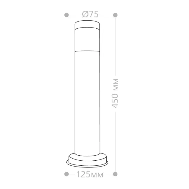 Уличный светильник Feron 11809 DH022-450 — никель, ракурс 8