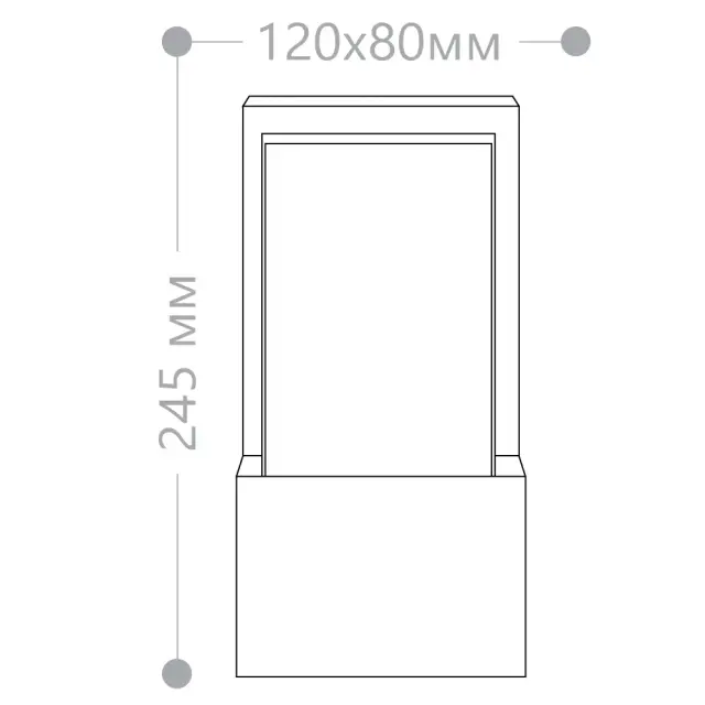 Уличный светильник Feron 11874 DH0601 — черный, ракурс 4