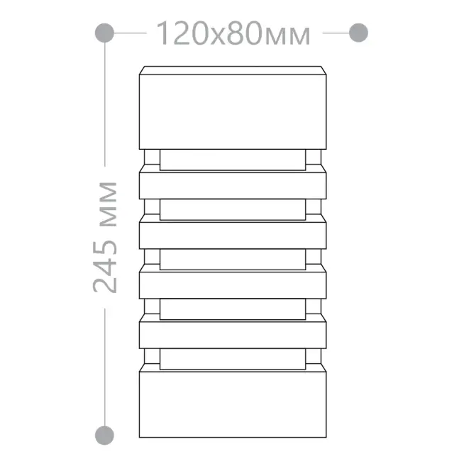 Уличный светильник Feron 11876 DH0602 — черный, ракурс 7