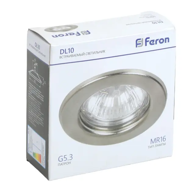 Точечный светильник Feron 15112 DL10 — никель, ракурс 7