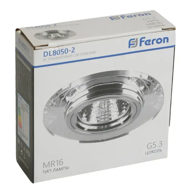 Точечный светильник Feron 18643 DL8050-2/8050-2 — хром, ракурс 6