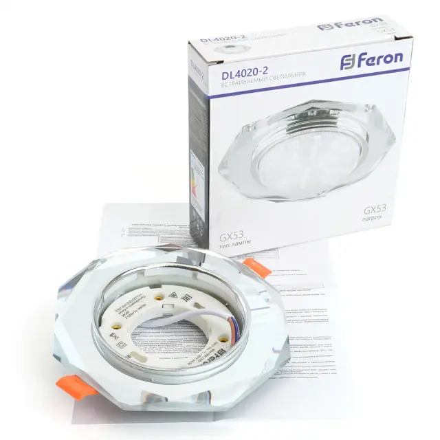 Точечный светильник Feron 20148 DL4020-2 — хром, ракурс 6