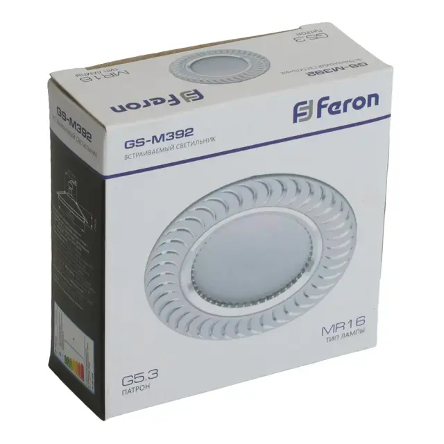 Точечный светильник Feron 28339 GS-M392W — белый, ракурс 5