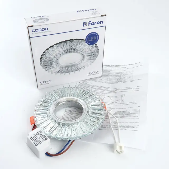 Точечный светильник Feron 28843 CD900 — хром, ракурс 3