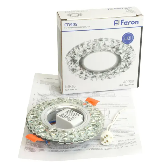 Точечный светильник Feron 28848 CD905 — хром, ракурс 5