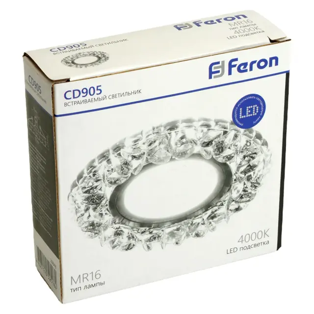 Точечный светильник Feron 28848 CD905 — хром, ракурс 6