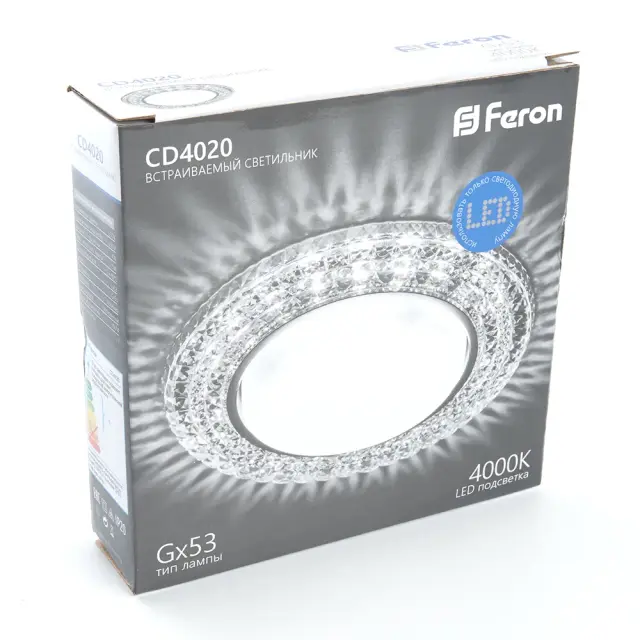 Точечный светильник Feron 29473 CD4020 — хром, ракурс 4