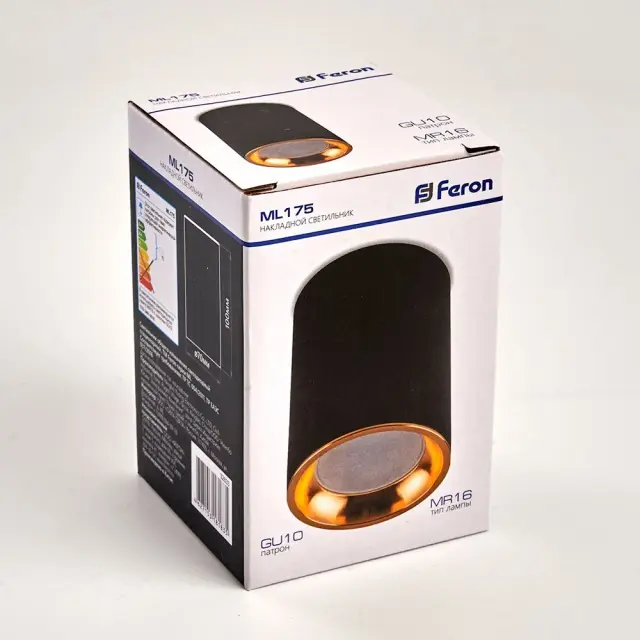 Точечный светильник Feron 32633 ML175 — черный, ракурс 3