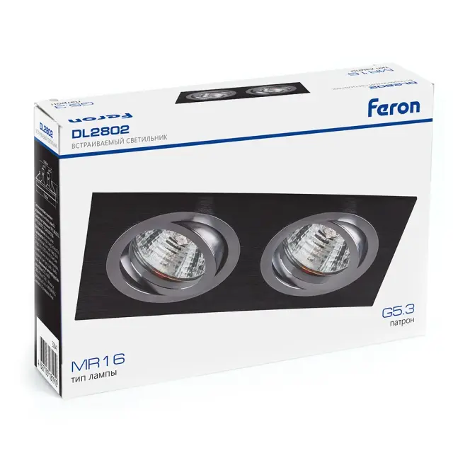 Точечный светильник Feron 32641 DL2802 — черный, ракурс 10