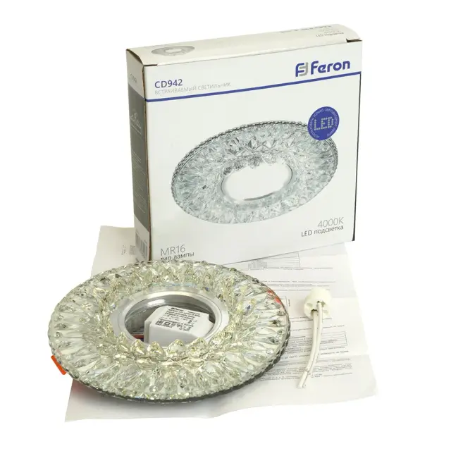 Точечный светильник Feron 32655 CD942 — хром, ракурс 8