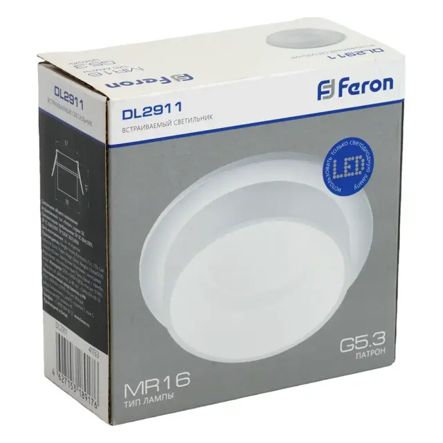 Точечный светильник Feron 41133 DL2911 — белый, ракурс 8