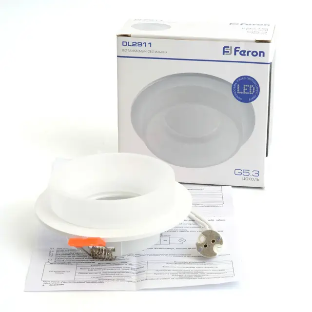Точечный светильник Feron 41133 DL2911 — белый, ракурс 9