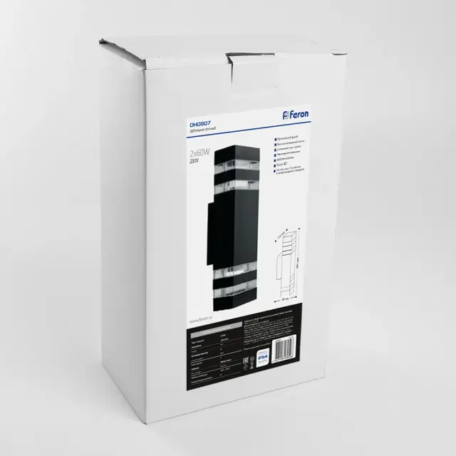 Уличный светильник Feron 41154 DH0807 — черный, ракурс 5