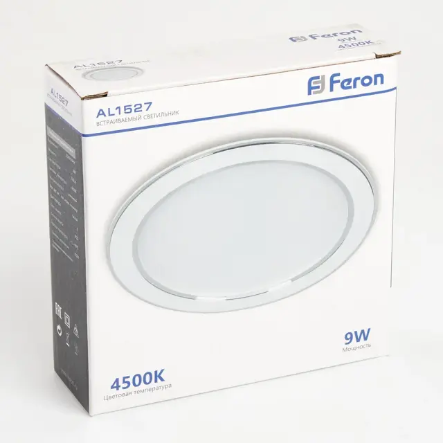 Точечный светильник Feron 41196 AL1527 — белый, ракурс 4