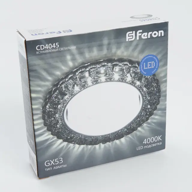 Точечный светильник Feron 41410 CD4045 — хром, ракурс 2