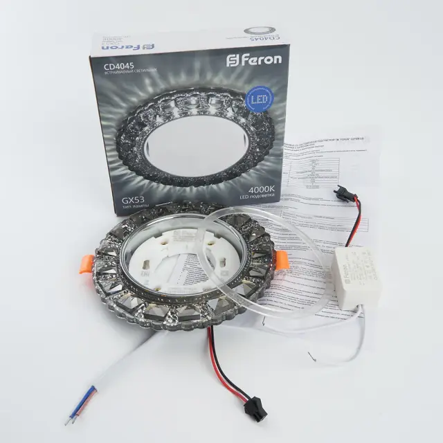 Точечный светильник Feron 41410 CD4045 — хром, ракурс 6
