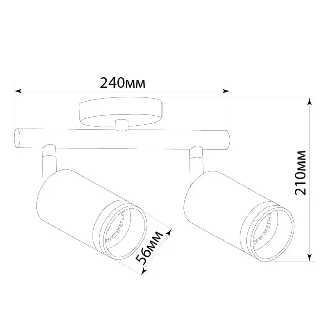 Спот Feron 41488 ML232 — белый, ракурс 2