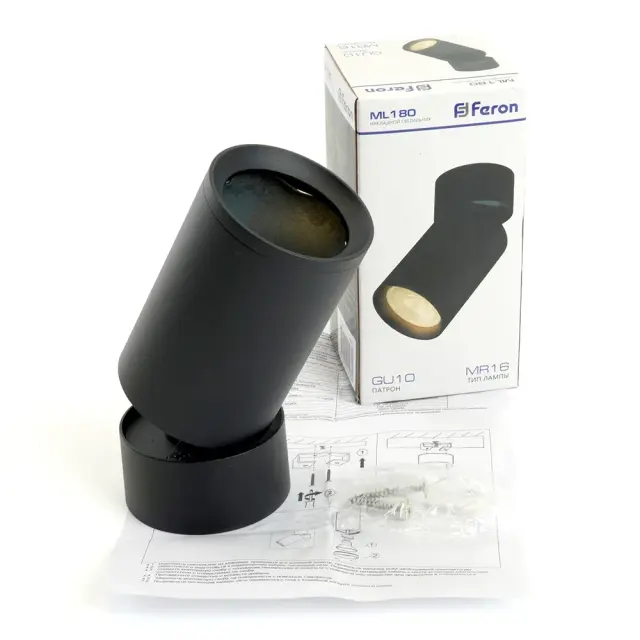 Точечный светильник Feron 41877 ML180 — черный, ракурс 13