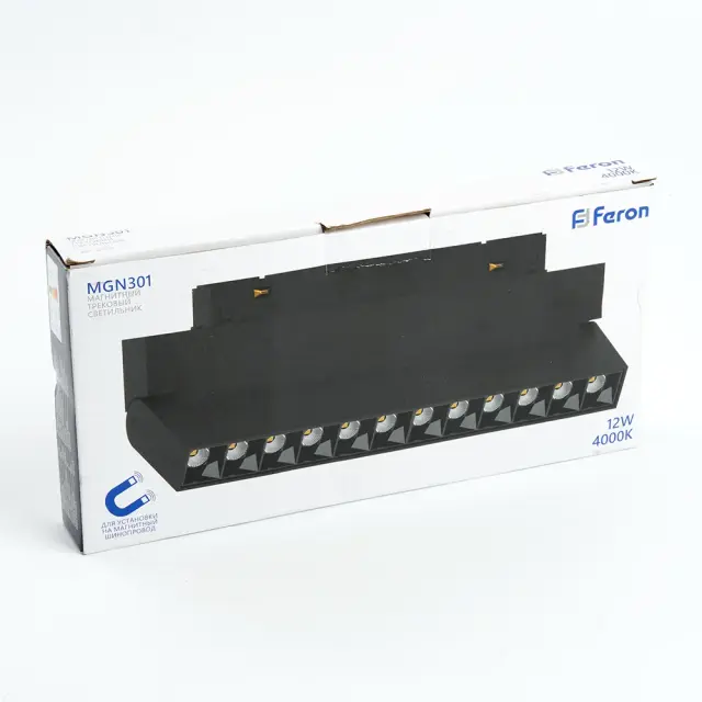 Светильник для магнитного шинопровода Feron 41936 MGN301 — черный, ракурс 8