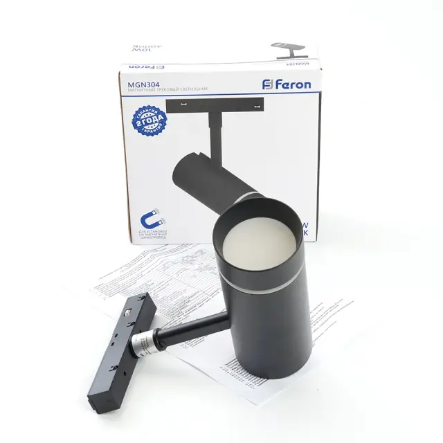 Светильник для магнитного шинопровода Feron 41951 MGN304 — черный, ракурс 8