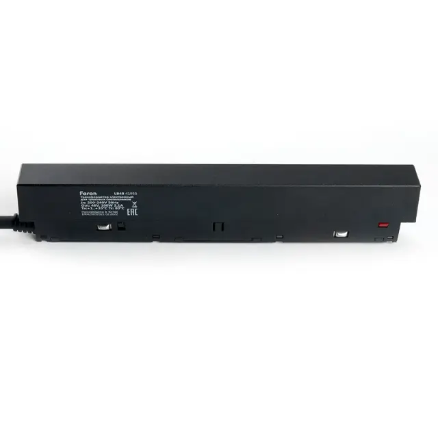 Трансформатор электронный для трековых светильников 100W 48V (драйвер) Feron 41955 LB48 — черный, ракурс 6
