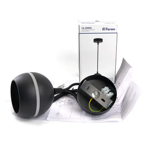 Светильник Feron 48090 HL3568 — черный, ракурс 7