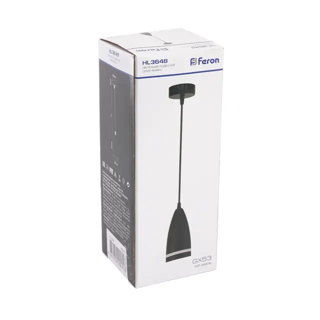 Светильник Feron 48092 HL3648 — черный, ракурс 4