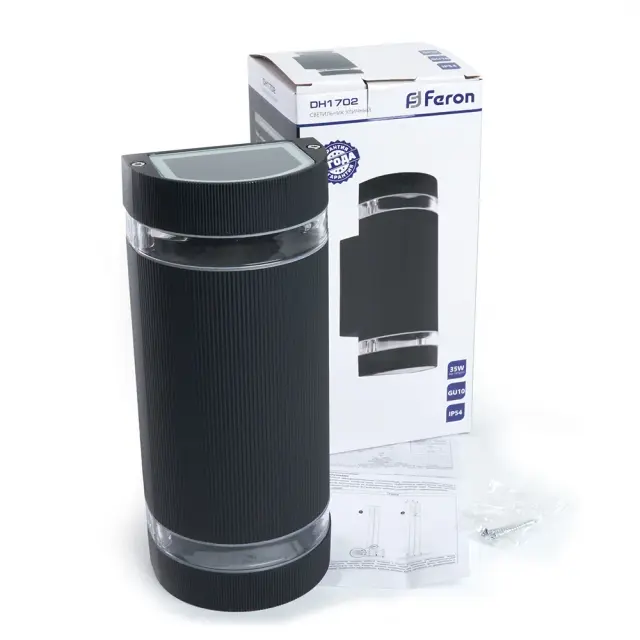 Уличный светильник Feron 48318 DH1702 — черный, ракурс 3