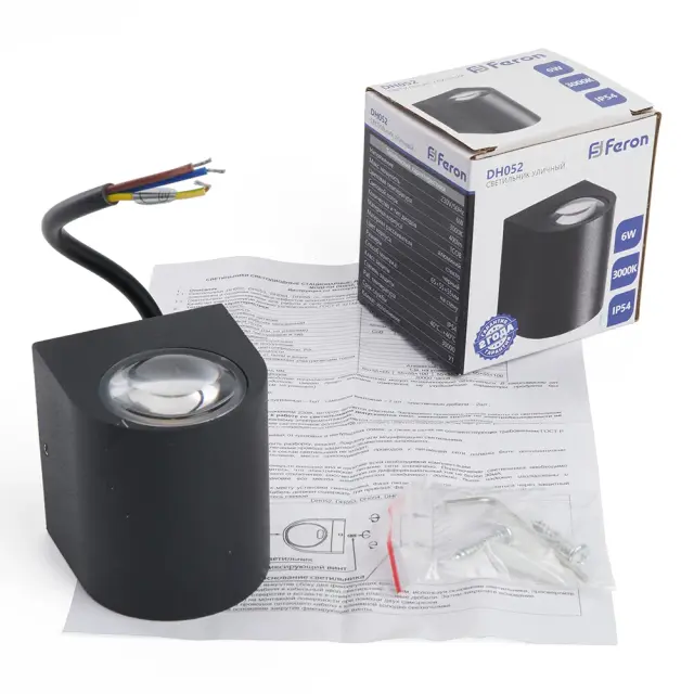 Уличный светильник Feron 48470 DH052 — черный, ракурс 7