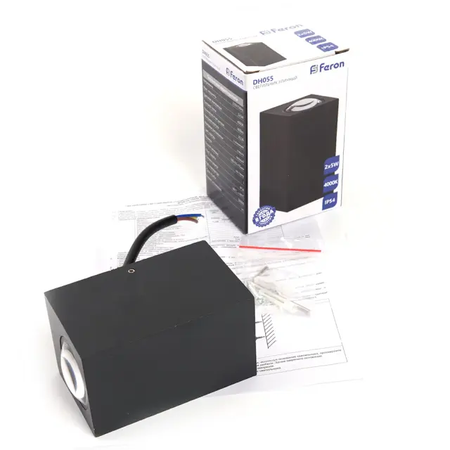 Уличный светильник Feron 48486 DH055 — черный, ракурс 6