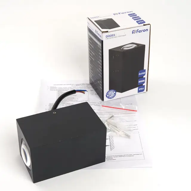 Уличный светильник Feron 48487 DH055 — черный, ракурс 6
