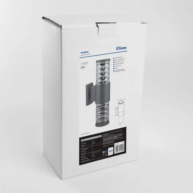 Уличный светильник Feron 06299 DH0802 — серый, ракурс 4