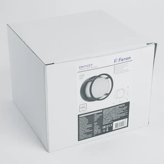 Уличный светильник Feron 06349 DH107 — черный, ракурс 4