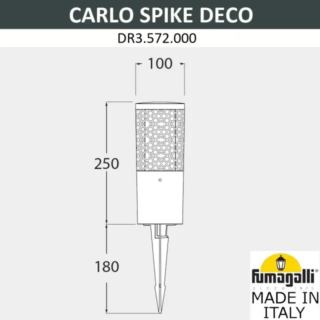 Архитектурная подсветка Fumagalli DR3.572.000.WXU1L CARLO DECO — белый, ракурс 2