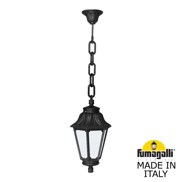 Подвесной уличный светильник Fumagalli E22.120.000.AYE27 ANNA — черный
