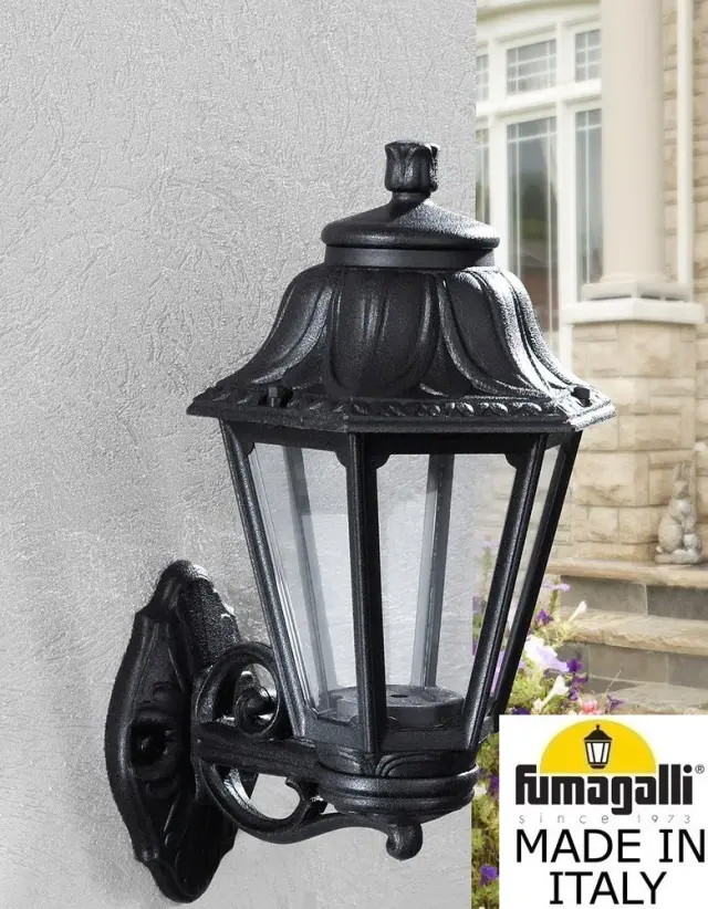 Уличный светильник Fumagalli E22.131.000.AXE27 ANNA — черный, ракурс 2