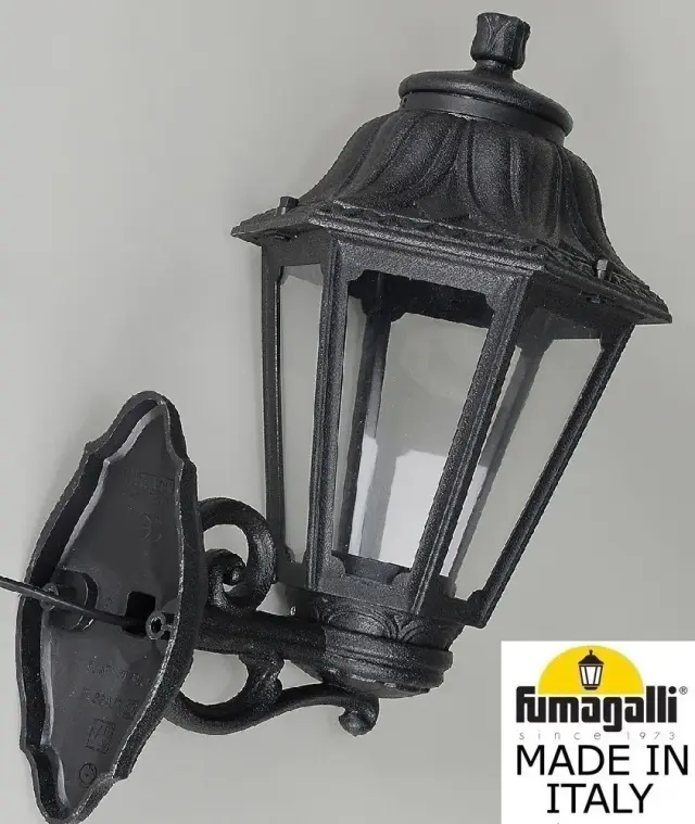Уличный светильник Fumagalli E22.131.000.AXE27 ANNA — черный, ракурс 4