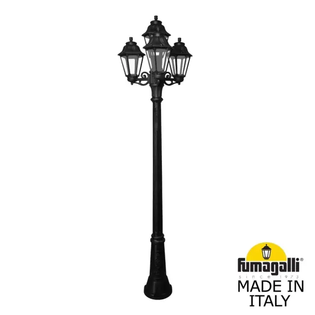 Фонарный столб Fumagalli E22.156.S31.AXE27 ANNA — черный